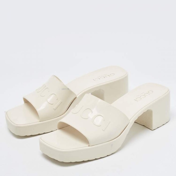 Gucci Rubber Sandal Mystic White! - Picture 1 of 4
